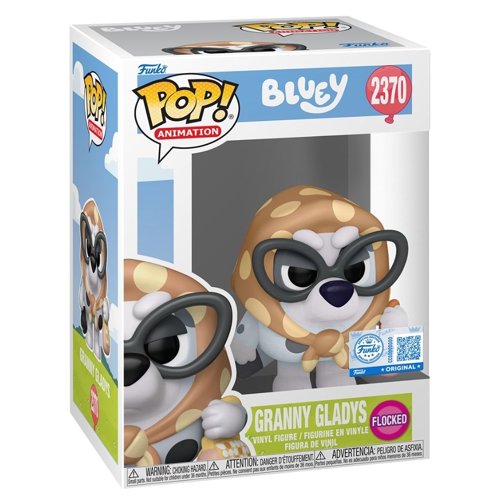 Bluey - Granny Gladys (Muffin) Flocked Pop! Vinyl