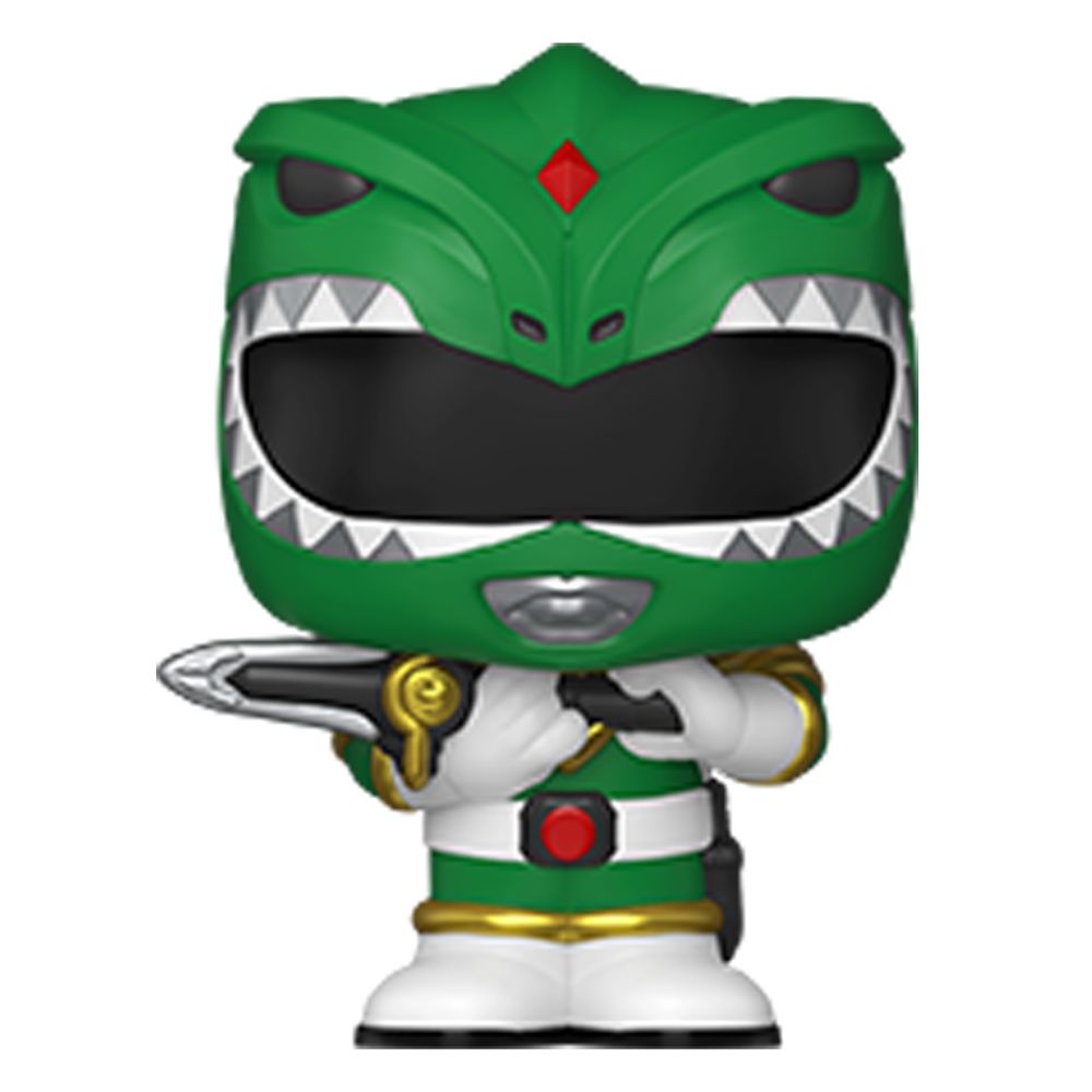 Mighty Morphin Power Rangers - Dragonzord with Green Ranger Bitty Pop! Bot Vinyl