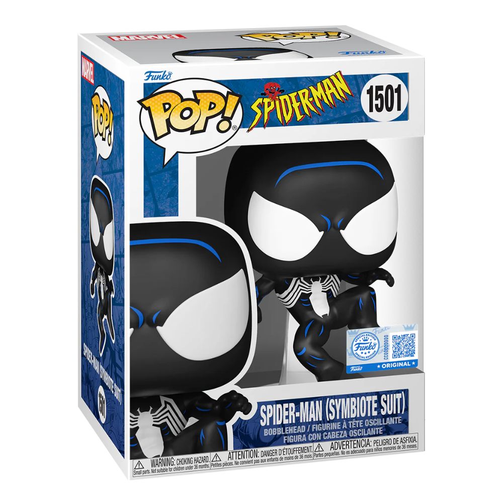 Spiderman: The Animated Series - Black Suit Spidey US Exclusive Pop! Vinyl