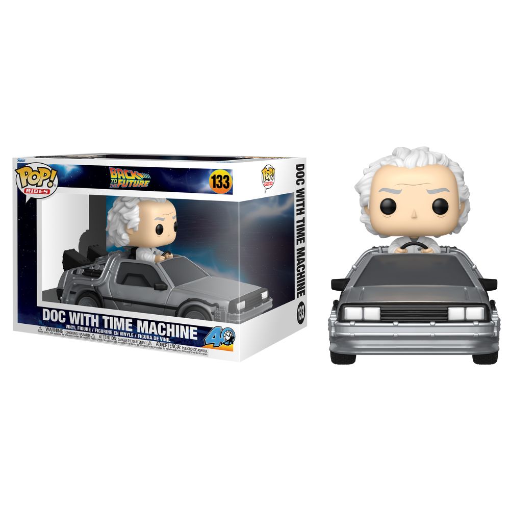 Back to the Future - Doc with Time Machine Pop! Ride