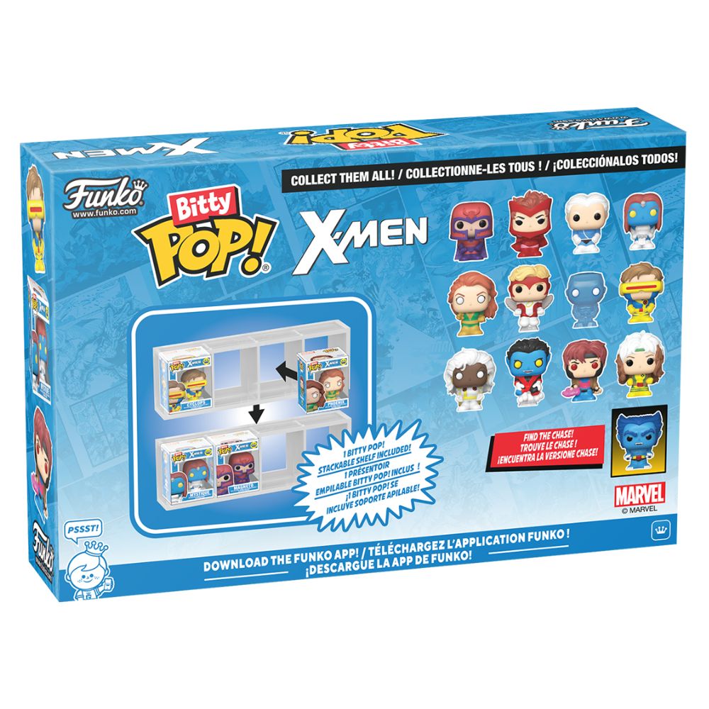 X-Men - Magneto, Scarlet Witch, Quicksilver & Mystique Bitty Pop! Vinyl 4 Pack