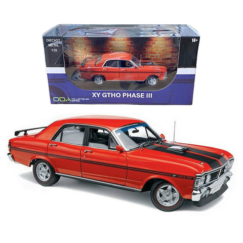 Image of 1:32 Vermillion Fire with Black Stripes XY GTHO Ford