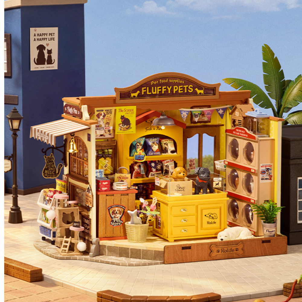 Robotime Diy Mini House Fluffy Friends Store
