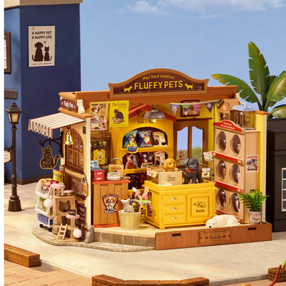 Robotime Diy Mini House Fluffy Friends Store