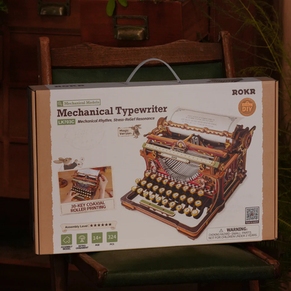 Robotime - Mechanical Models Typewriter Fairytale (Store Pickup Only)