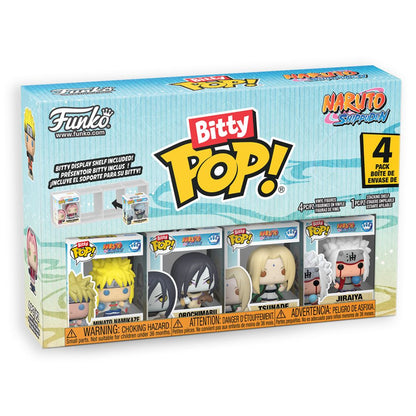 Naruto: Shippuden - Tsunade, Minato Namikaze, Orochimaru & Jiraiya Bitty Pop! Vinyl 4 Pack