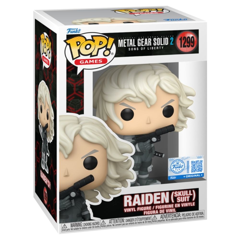 Metal Gear Solid 2: Sons of Liberty - Raiden (Skull Suit) US Exclusive Pop! Vinyl