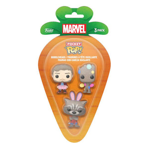 Guardians of the Galaxy - Star-Lord, Groot, & Rocket Carrot Pocket Pop! 3-Pack