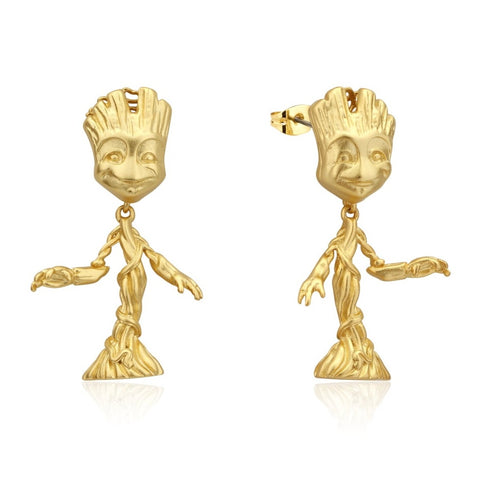 Image of Couture Kingdom - Marvel Guardians of the Galaxy Baby Groot Drop Earrings