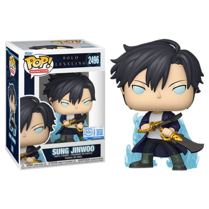 Solo Leveling - Sung Jinwoo (Blue Aura) US Exclusive Pop! Vinyl