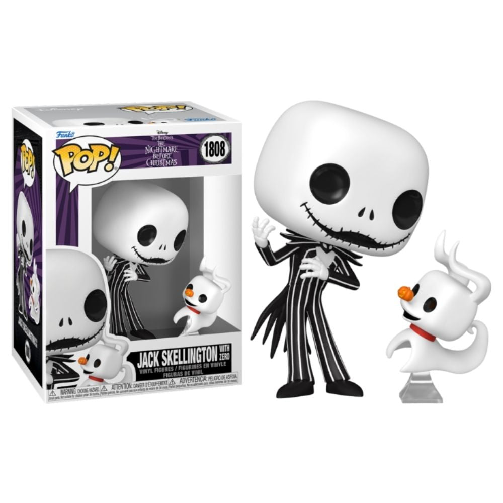 The Nightmare Before Christmas - Jack Skellington with Zero Pop! Vinyl