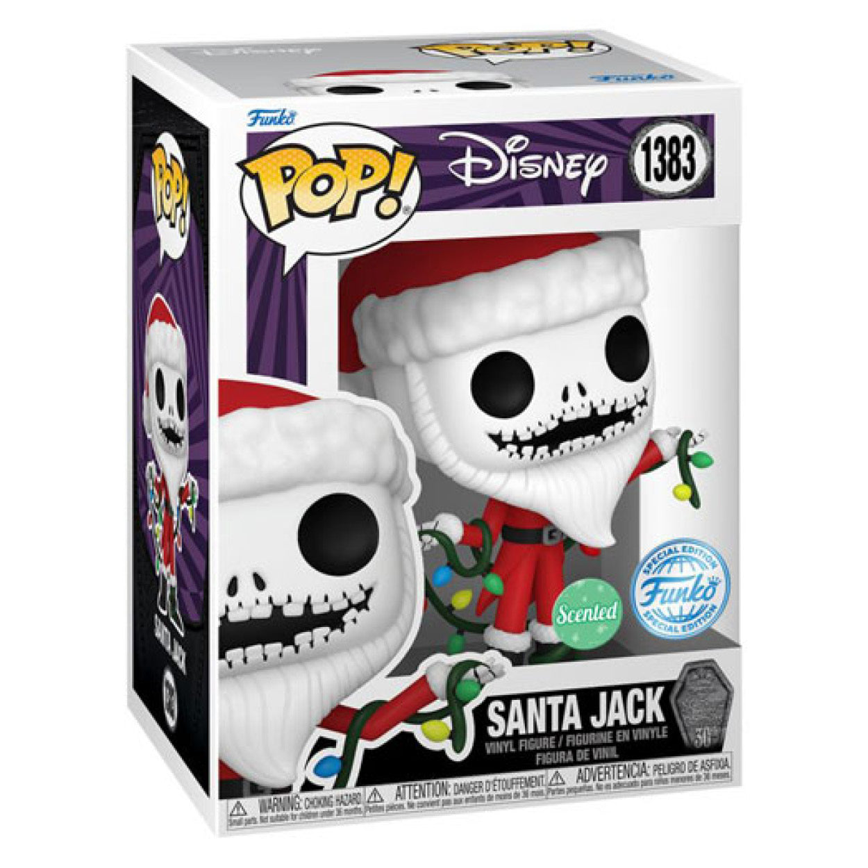 The Nightmare Before Christmas 30th Anniversary - Santa Jack US Exclusive Scented Pop! Vinyl