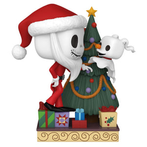 The Nightmare Before Christmas 30th Anniversary - Jack & Zero with Christmas Tree Pop! Deluxe