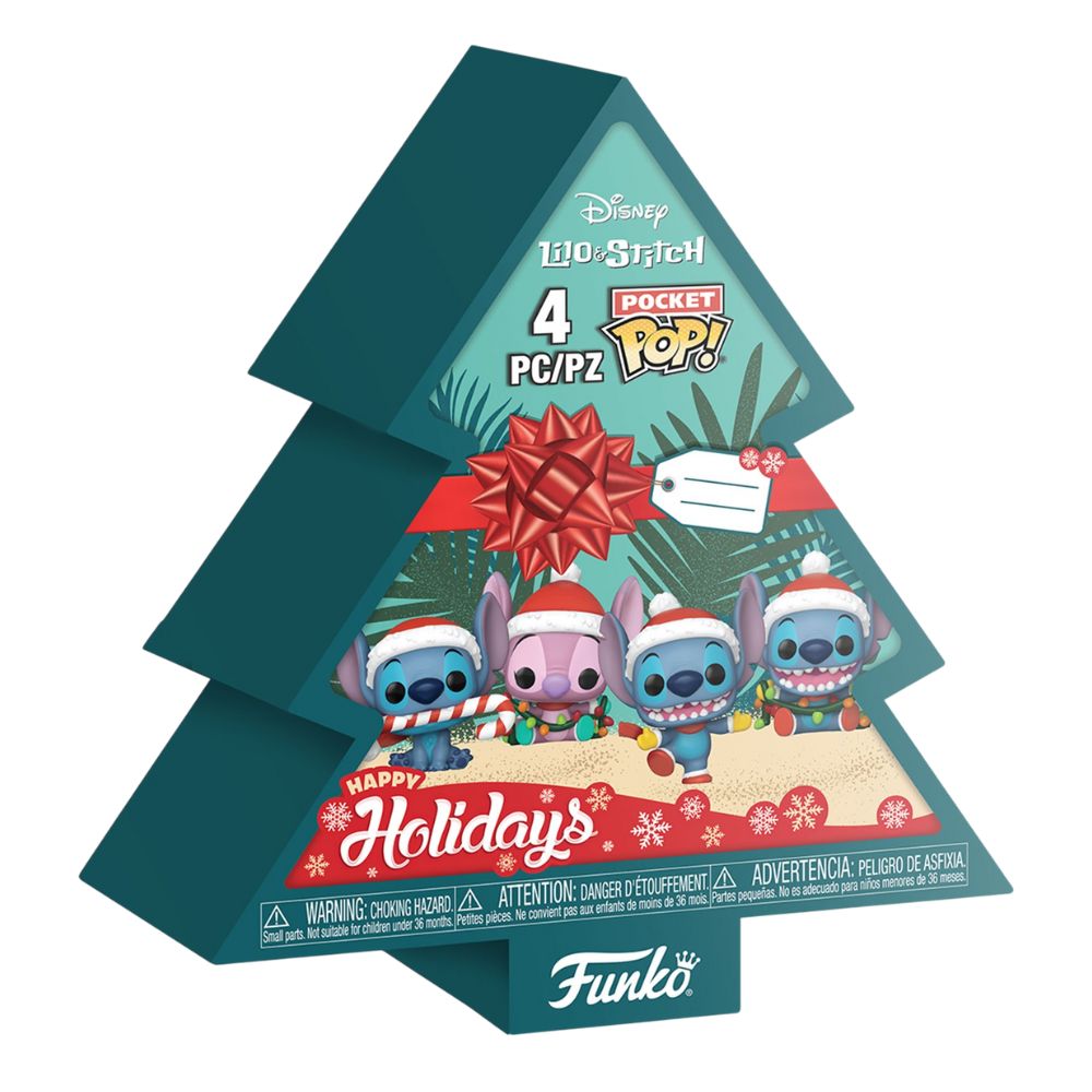 Lilo & Stitch - Holiday Tree Box Pocket Pop! Vinyl 4 Pack