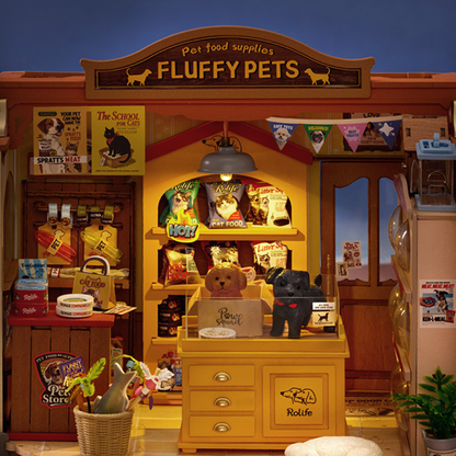 Robotime Diy Mini House Fluffy Friends Store