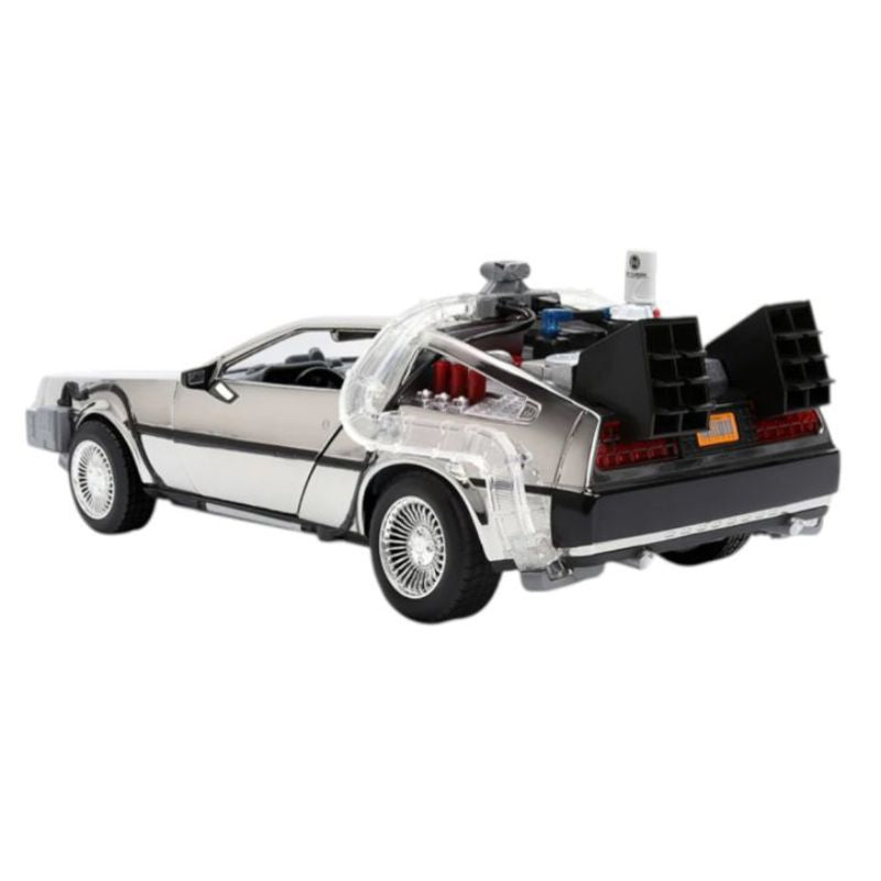 Back to the Future - 1:24 Delorean ( Chrome ) Diecast Vehicle - Limited to 1985 Units Worldwide