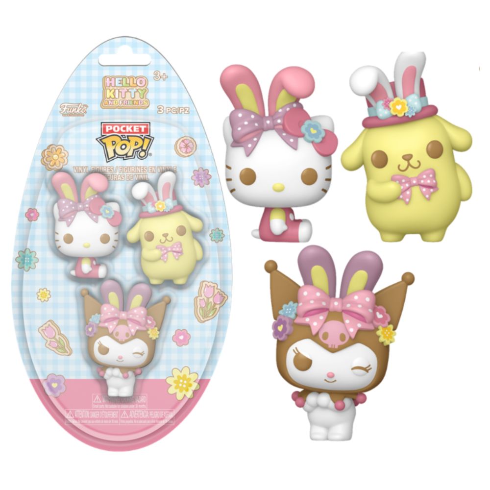 Hello Kitty & Friends - Bunny Ears Pocket Pop! Vinyl 3 Pack