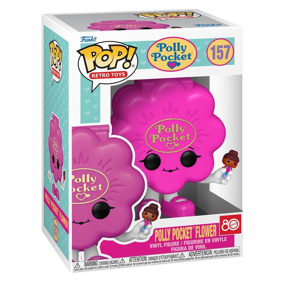 Retro Toys: Polly Pocket - Flower Shell (Pink) Pop! Vinyl
