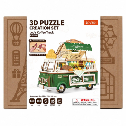Robotime DIY Leos Coffee Truck