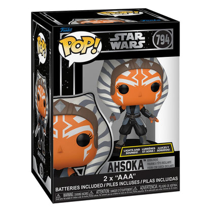 Star Wars - Ahsoka with Sound & Lights 6 Inch Pop! Vinyl
