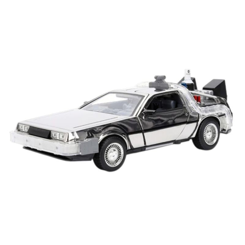 Back to the Future - 1:24 Delorean ( Chrome ) Diecast Vehicle - Limited to 1985 Units Worldwide