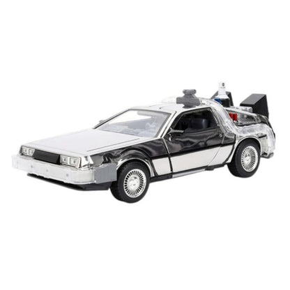 Back to the Future - 1:24 Delorean ( Chrome ) Diecast Vehicle - Limited to 1985 Units Worldwide