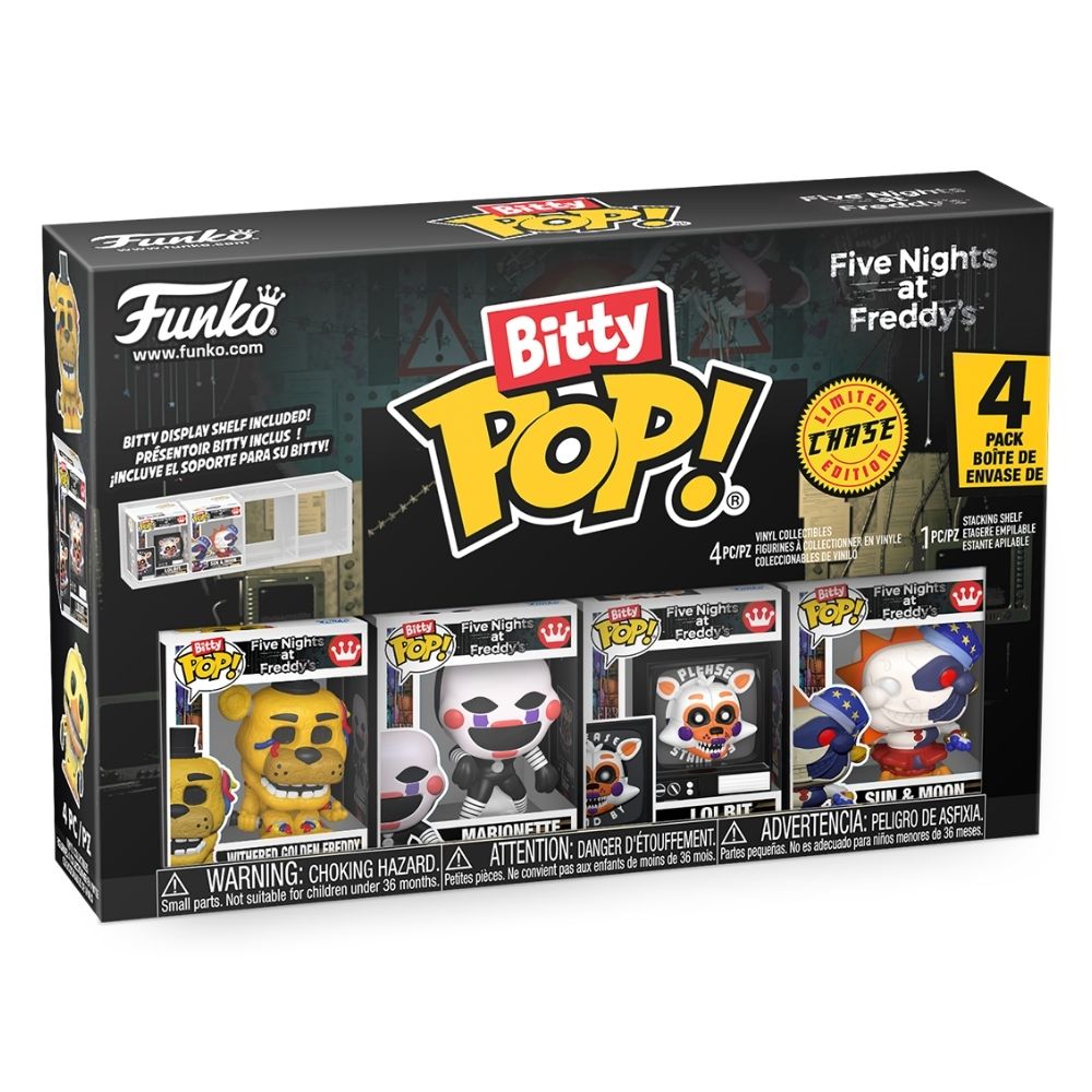 Five Nights at Freddy's - Withered Golden Freddy Bitty Pop! Vinyl 4 Pack