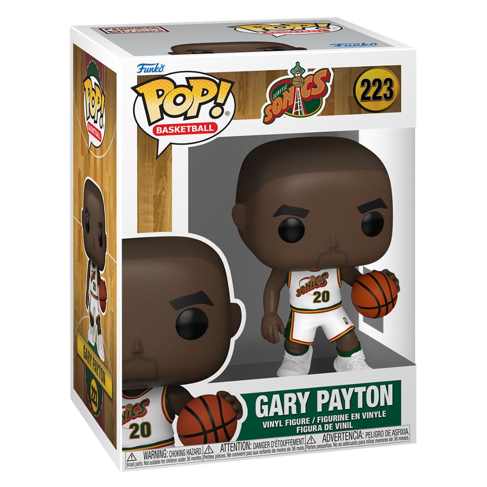NBA Basketball - Gary Payton (Home Uniform) Seattle Sonics Pop! Vinyl
