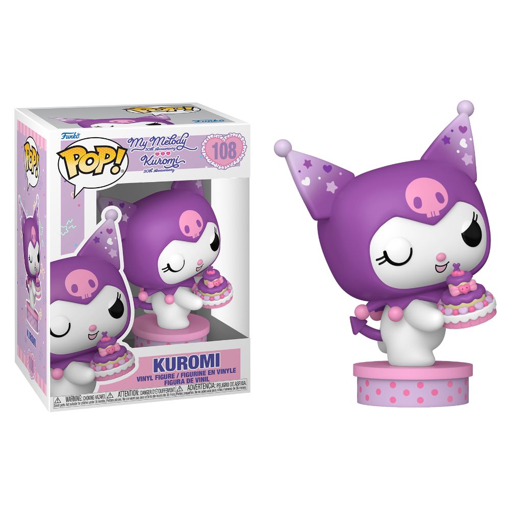 Hello Kitty & Friends - Kuromi with Cake 20th Anniversary Pop! Vinyl