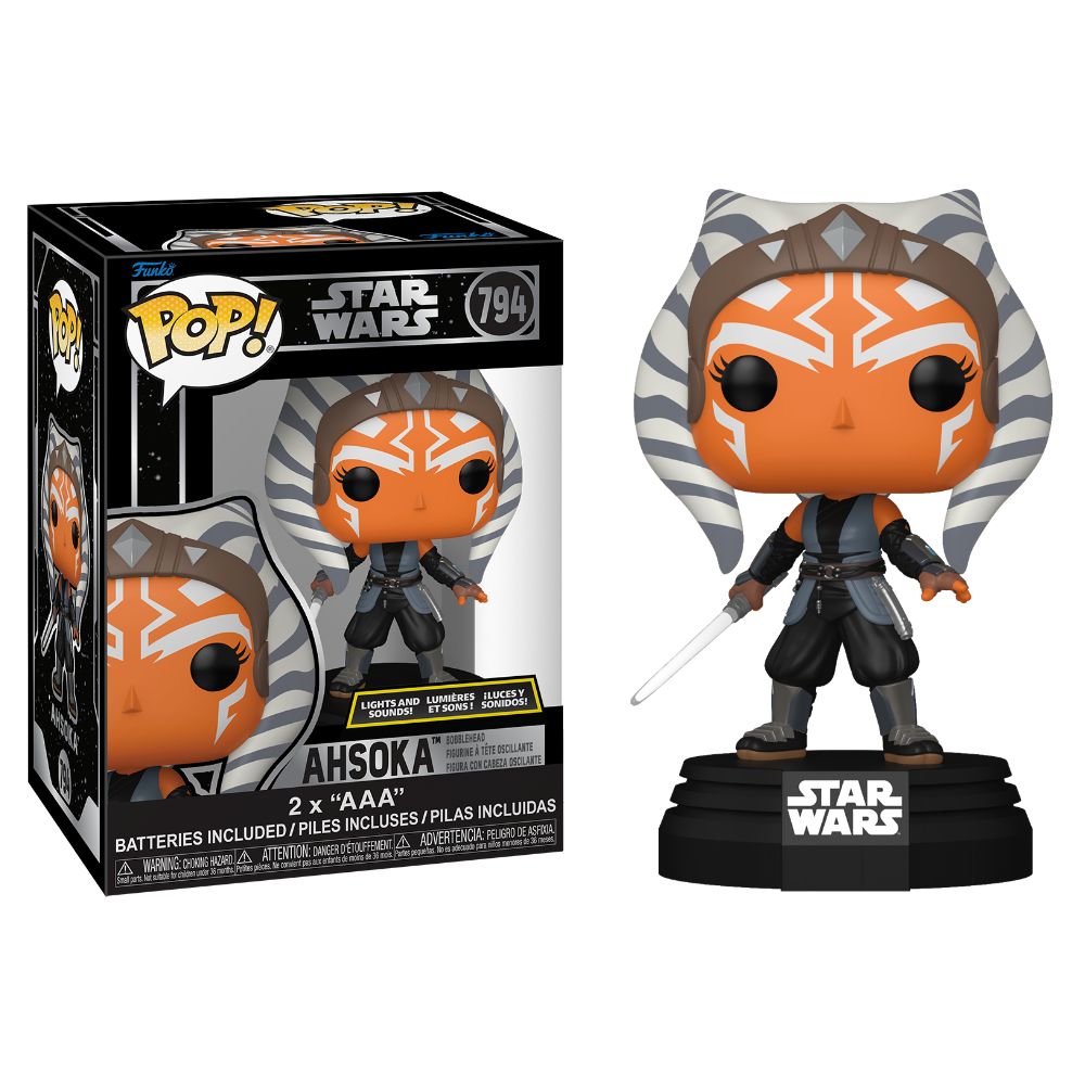 Star Wars - Ahsoka with Sound & Lights 6 Inch Pop! Vinyl