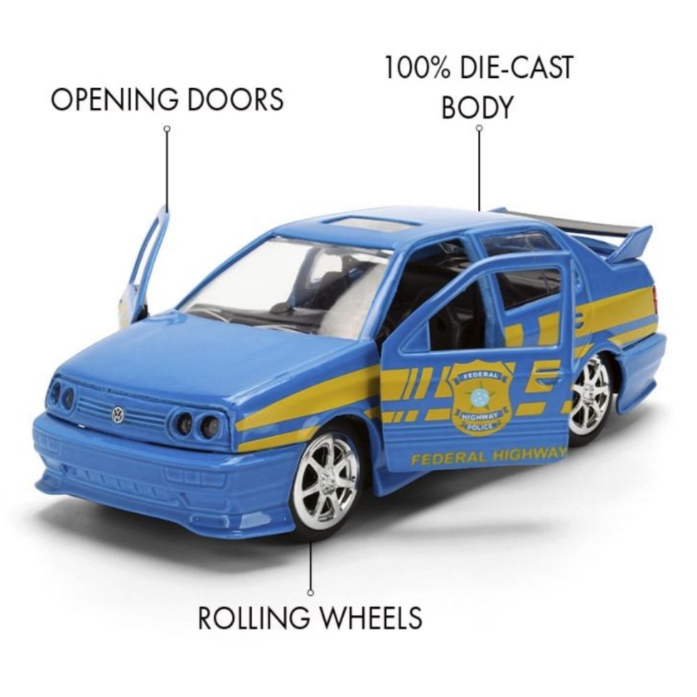 Fast & Furious - 1995 Volkswagen Jetta Police 1:32 Scale Diecast Vehicle