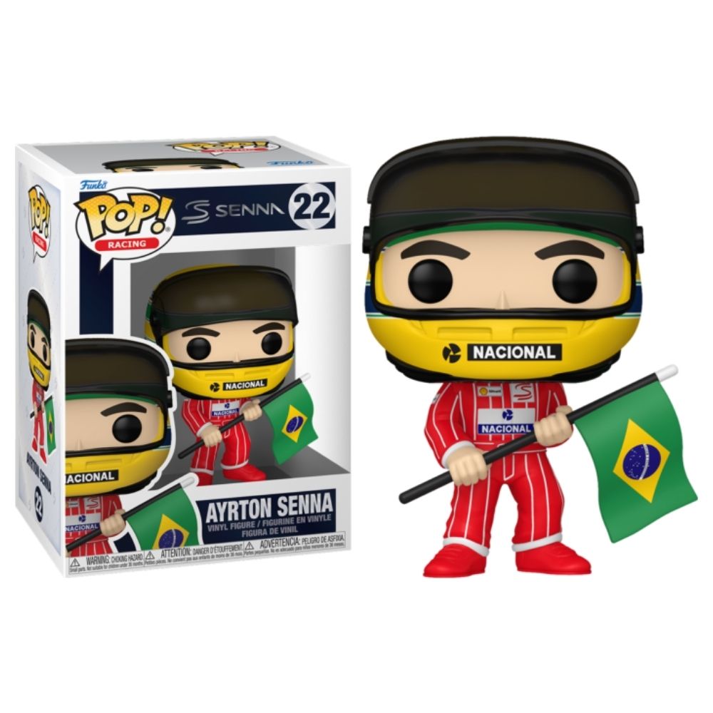 F1: Formula 1 - Ayrton Senna with Brazilian Flag Pop! Vinyl