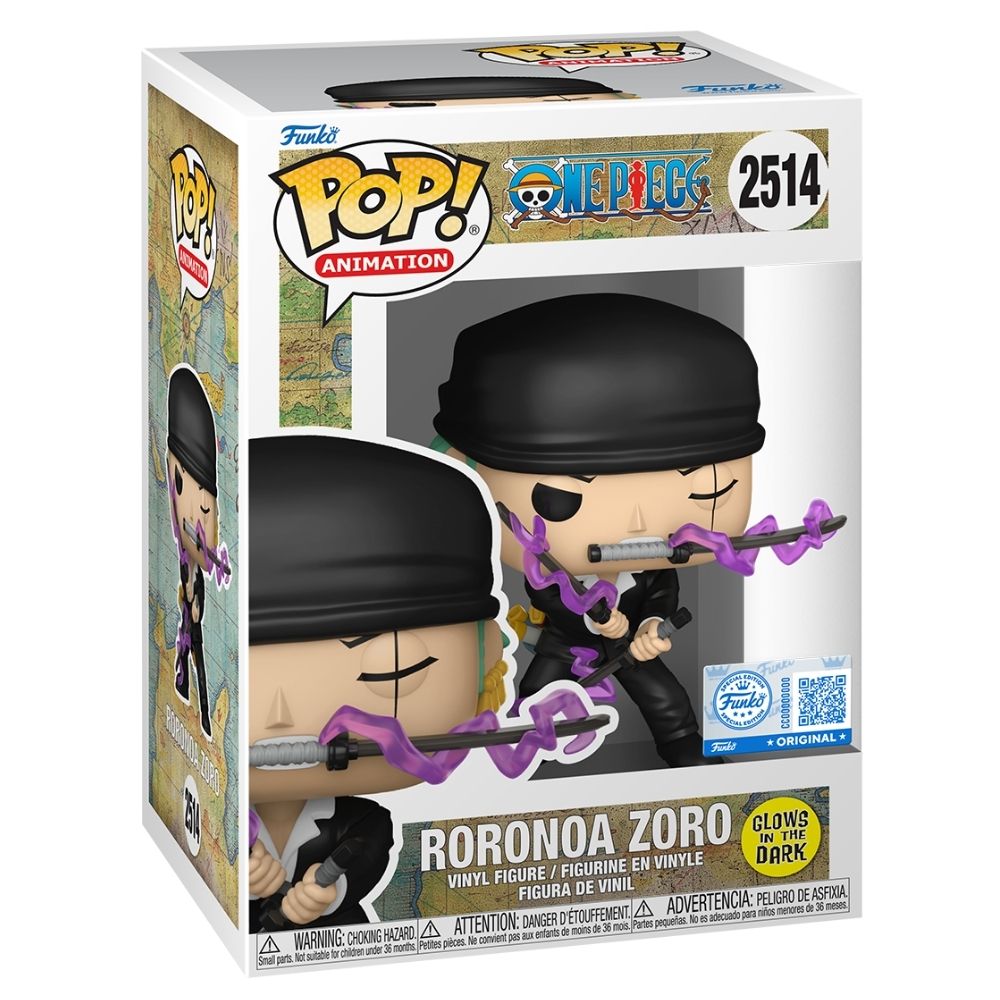 One Piece - Roronoa Zoro (Dressrosa Arc) Glow in the Dark US Exclusive Pop! Vinyl