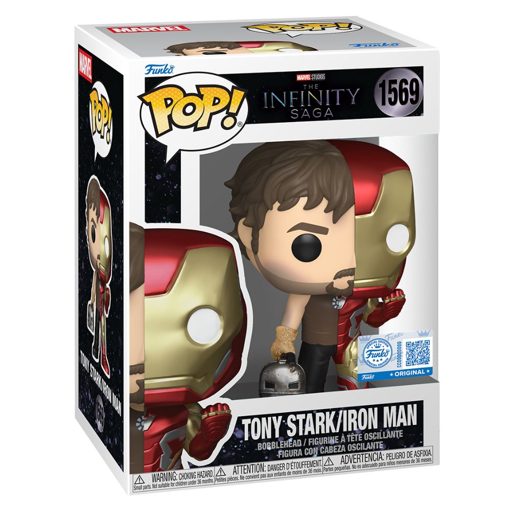 Marvel: The Infinity Saga - Tony Stark/ Iron Man Split US Exclusive Pop! Vinyl