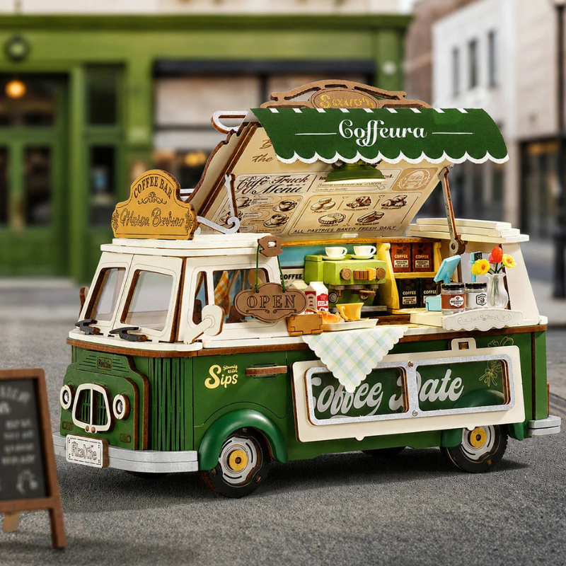 Robotime DIY Leos Coffee Truck
