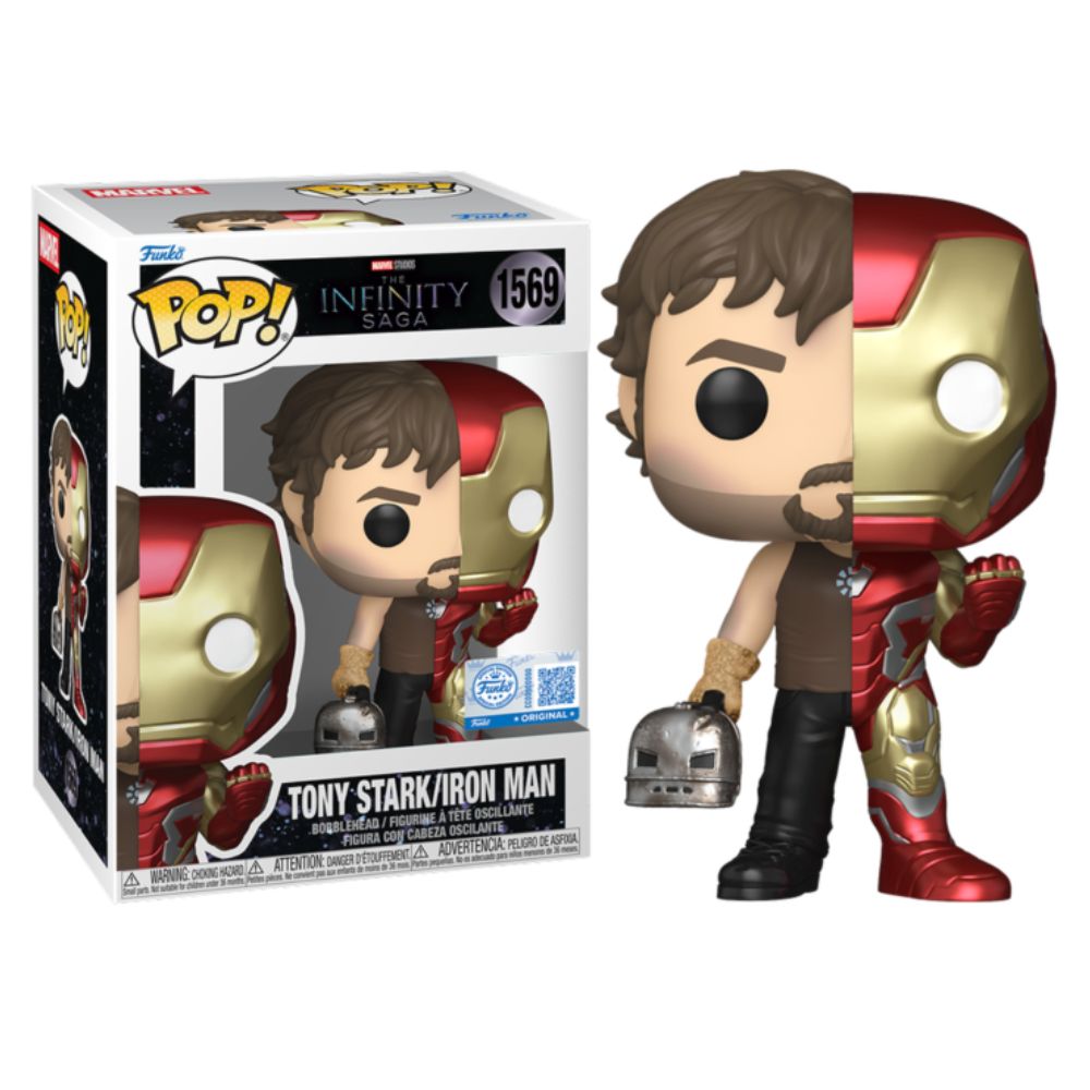 Marvel: The Infinity Saga - Tony Stark/ Iron Man Split US Exclusive Pop! Vinyl