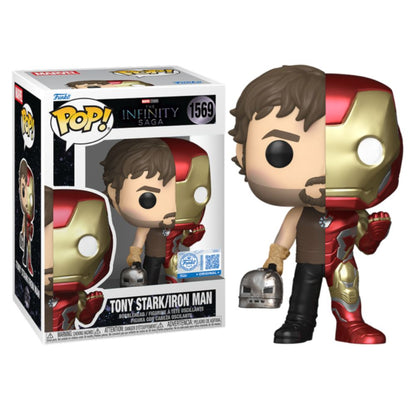 Marvel: The Infinity Saga - Tony Stark/ Iron Man Split US Exclusive Pop! Vinyl