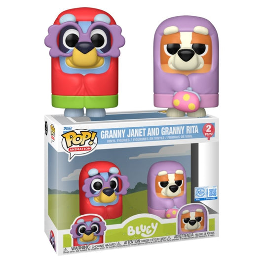 Bluey - Granny Janet (Bluey) & Granny Rita (Bingo) Pop! Vinyl 2 Pack