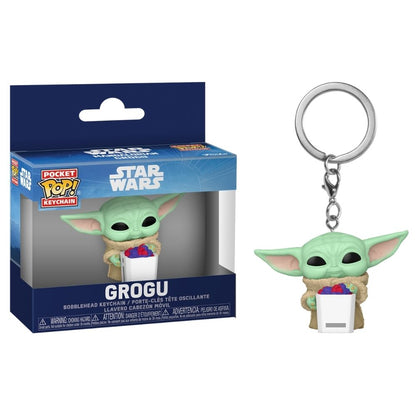 Star Wars: The Mandalorian & Grogu (2026) – Grogu with Food Pocket Pop! Keychain