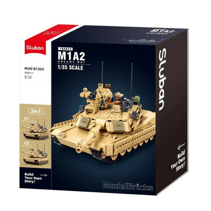 MB M1A2 Abrams Tusk 2S Scale 1:35 988 Pieces C6