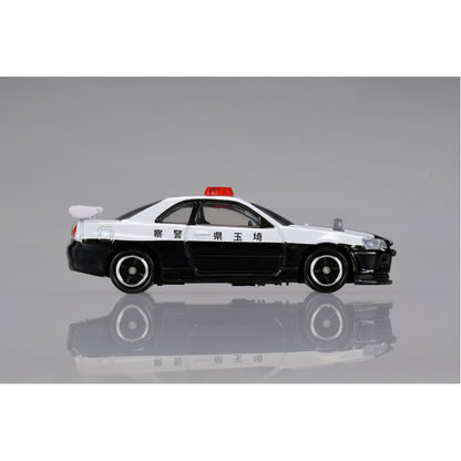Tomica (Regular) No. 001 Nissan Slyline GT-R (BNR34) Police Car - 1:62 Scale Diecast Vehicle