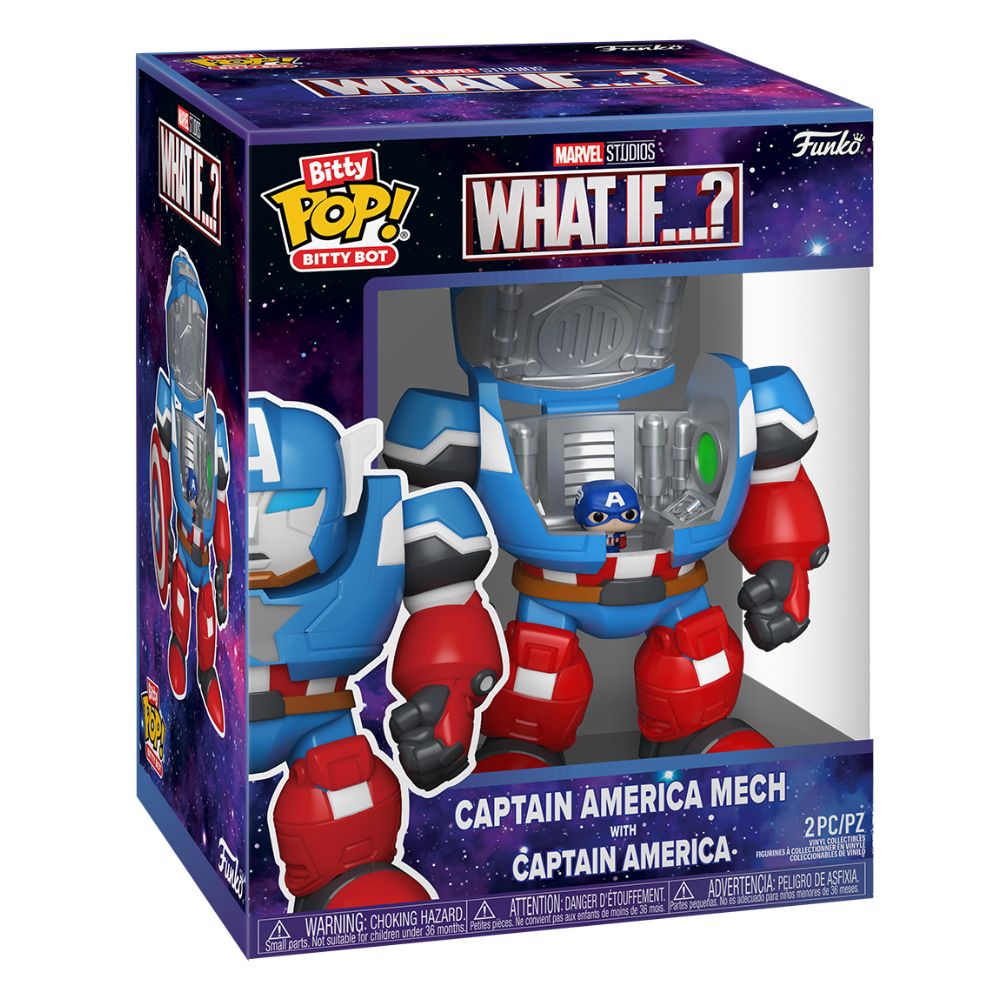 What If...? - Captain America Mech with Captain America Bitty Pop! Bot Vinyl