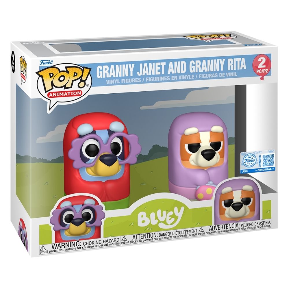 Bluey - Granny Janet (Bluey) & Granny Rita (Bingo) Pop! Vinyl 2 Pack