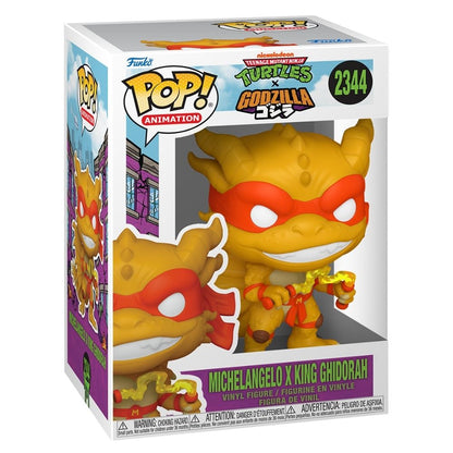 Godzilla x Teenage Mutant Ninja Turtles - Michelangelo x King Ghidorah Pop! Vinyl