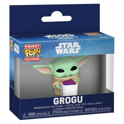 Star Wars: The Mandalorian & Grogu (2026) – Grogu with Food Pocket Pop! Keychain
