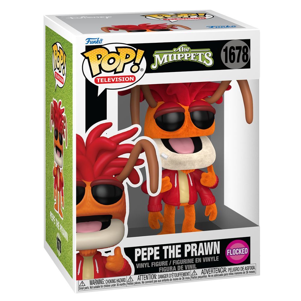 The Muppets - Pepe the Prawn (Flocked) Pop! Vinyl
