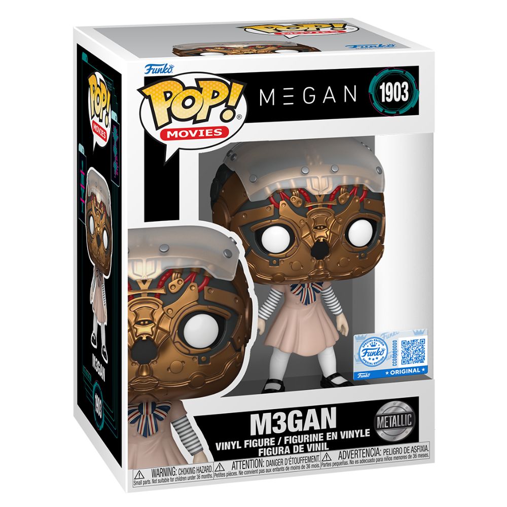 M3GAN - M3GAN Robot Face Exposed Metallic US Exclusive Pop! Vinyl