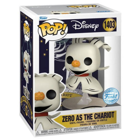 Image of The Nightmare Before Christmas - Zero as the Chariot US Exclusive Pop! Vinyl