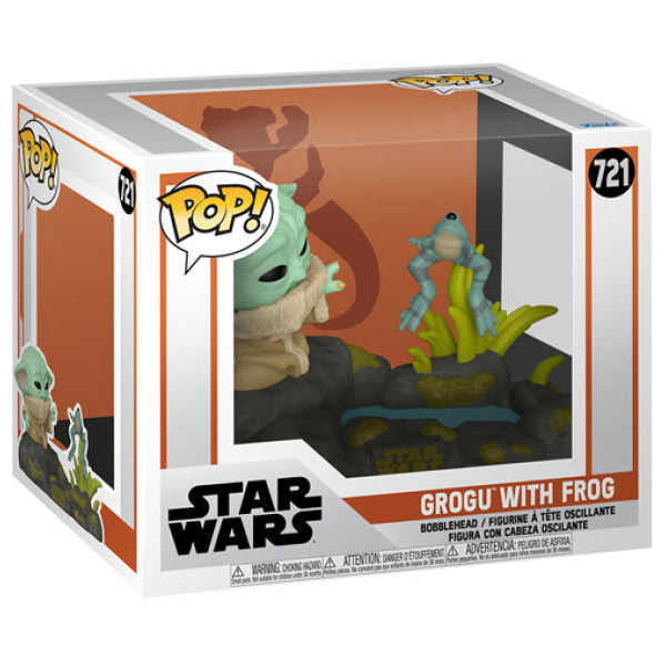 Star Wars: The Mandalorian - Grogu with Frog Deluxe Pop! Vinyl