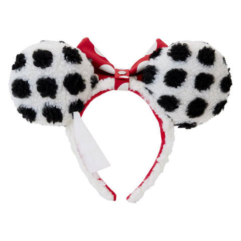 Image of Loungefly - Disney - Minnie Rocks The Dots Sherpa Headband